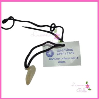 Cordão do Signo Sagitário com Pedra - 1 unidade
