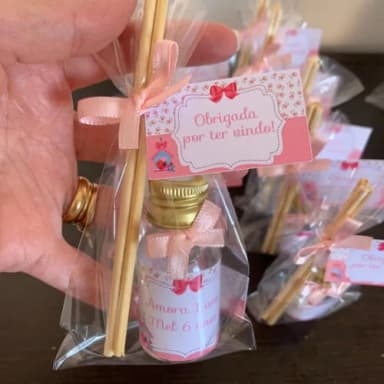Lembrancinha Aromatizador Passarinho Rosa