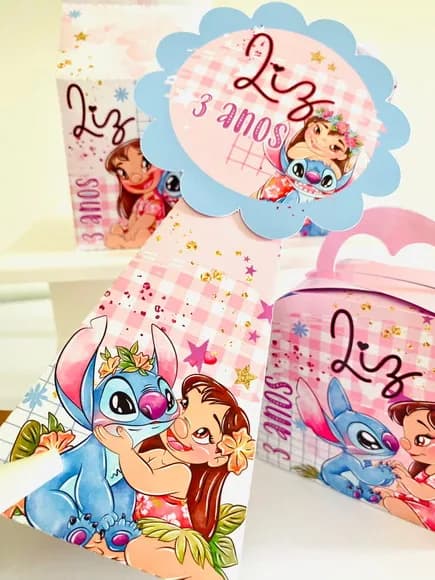 Kit 30 Lembrancinhas Lilo e Stitch