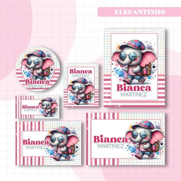60 Etiquetas Escolares Personalizadas Prova D