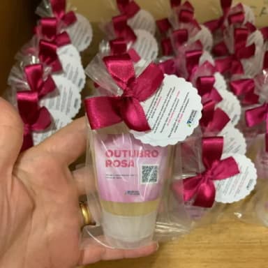 Lembrancinha Sabonete Líquido Outubro Rosa