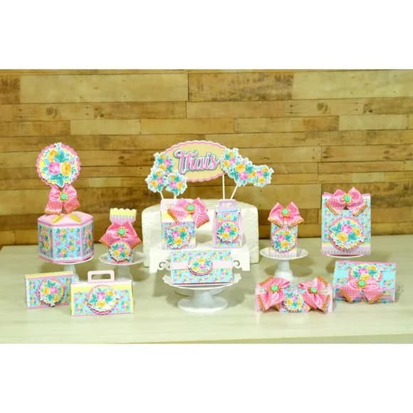 Kit 60 Lembrancinhas Jardim Encantado