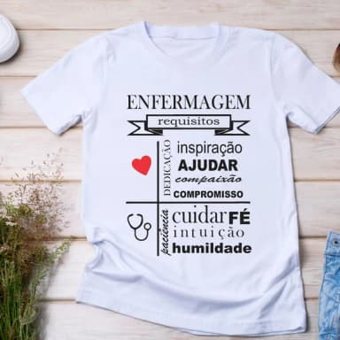Camiseta Profissão Enfermagem