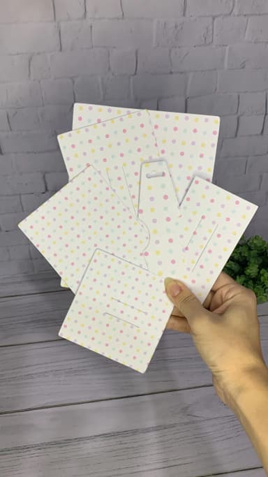 Tags/Papeletas para Laços Tema Poá