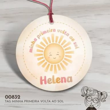 Tag Redonda Minha Primeira Volta ao Sol - 00832