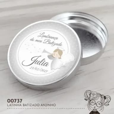 Latinha Adesivada Anjinho - 00737