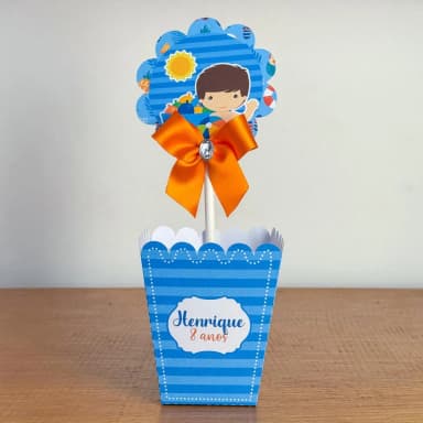 PEGUE E MONTE - Centro de Mesa POOL PARTY MENINO - Decoração de Festa | Lembrancinhas | Aniversário | Personalizados