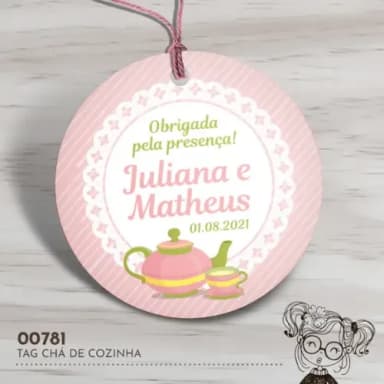 Tag Redonda Chá de Cozinha - 00781