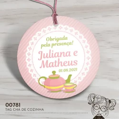Tag Redonda Chá de Cozinha - 00781