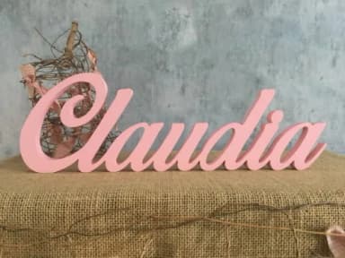 Letras de MDF -Nomes