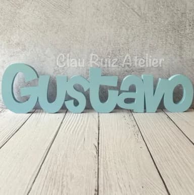 Nome em mdf - Linha Ch - Decoração Bebê e Infantil