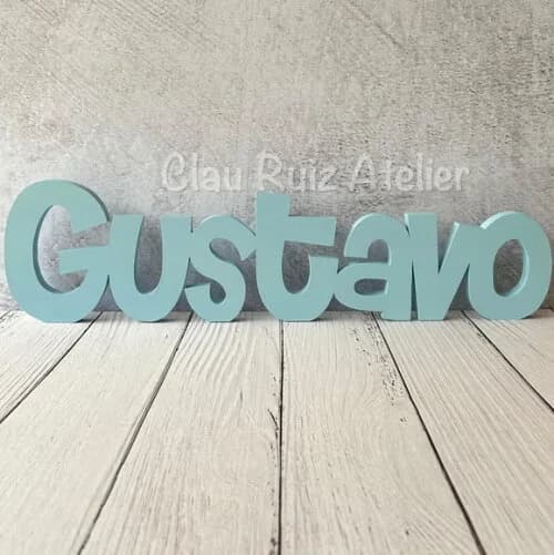 Nome em mdf - Linha Ch - Decoração Bebê e Infantil
