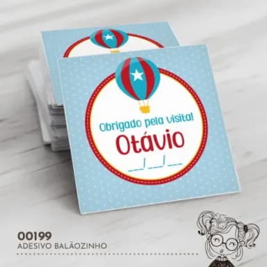 Adesivo Quadrado Balãozinho - 00199