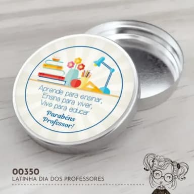 Latinha Adesivada Dia dos Professores - 00350