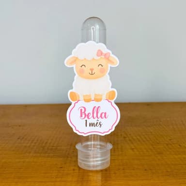 Apliques para Tubetes Personalizados OVELHINHA - Decoração de Festa | Lembrancinhas | Aniversário | Personalizados