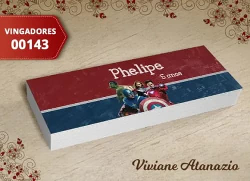 Rótulo Potinho os Vingadores - 00143