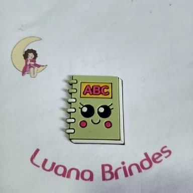 Aplique Escolar Livro Abc Emborrachado 3,2cm Pct 6 Unidades