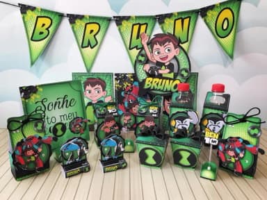 Kit 40 Lembrancinha Ben 10