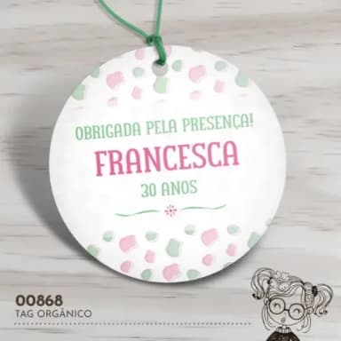 Tag Redonda Orgânico - 00868