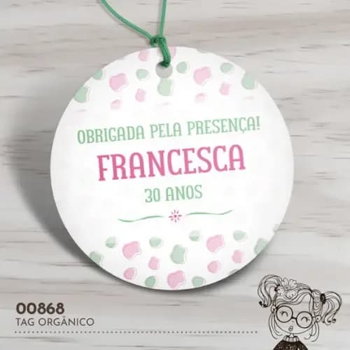 Tag Redonda Orgânico - 00868