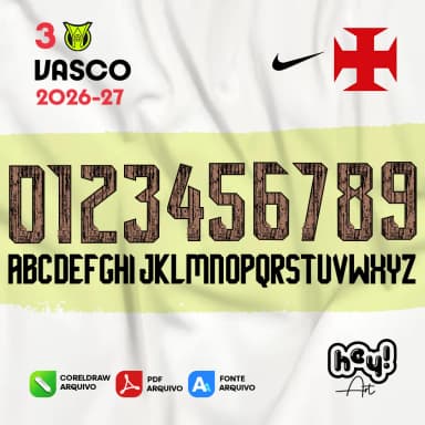 Fonte Vetor Vasco 2026/27 Third