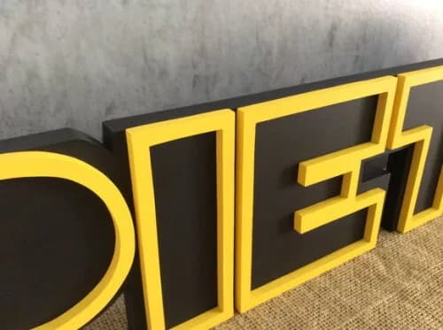 Letras Decorativas Personalizadas em MDF para Quarto de Bebê e Festas - Tema Star Wars