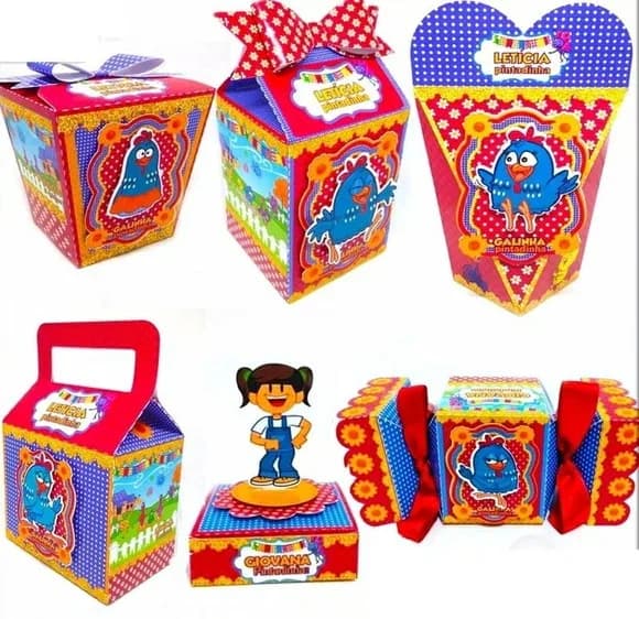Kit 60 Lembrancinhas Galinha Pintadinha