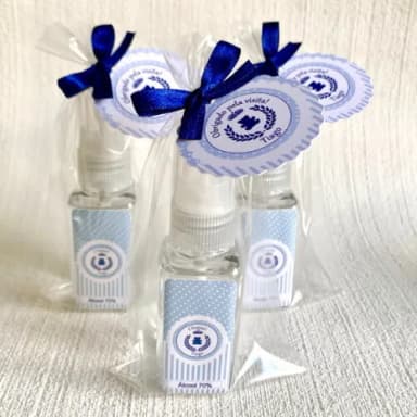 Álcool 70% Spray Urso Rei Lembrancinha Maternidade