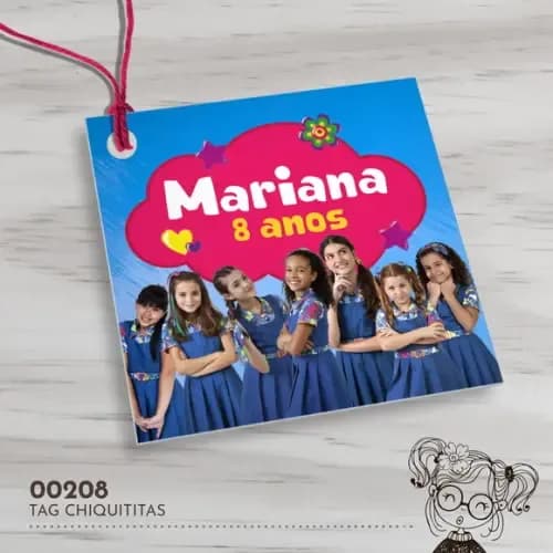 Tag Quadrada Chiquititas - 00208