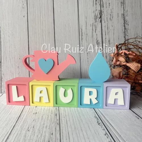 Chuva de Amor Candy 6cm + Regador e Pingo Decoração Bebê