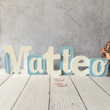 Blocos Nome Surf- Decoração de Quarto de Bebê e Infantil