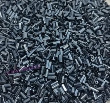 Canutilho Grafite de acrílico - 4,5mm - pct com 50 gramas
