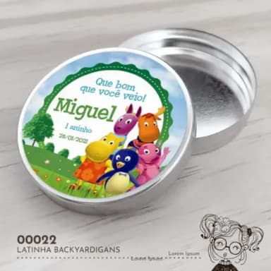 Latinha Adesivada Backyardigans - 00022