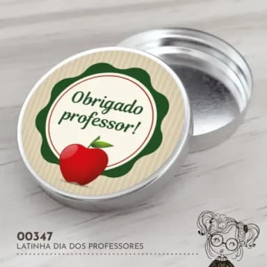 Latinha Adesivada Dia dos Professores - 00347