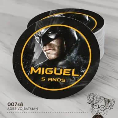 Adesivo Redondo Batman - 00748