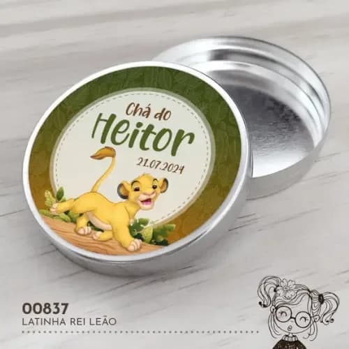 Latinha Adesivada Rei Leão - 00837