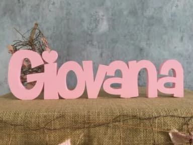 Letras de MDF -Nomes Linha CH