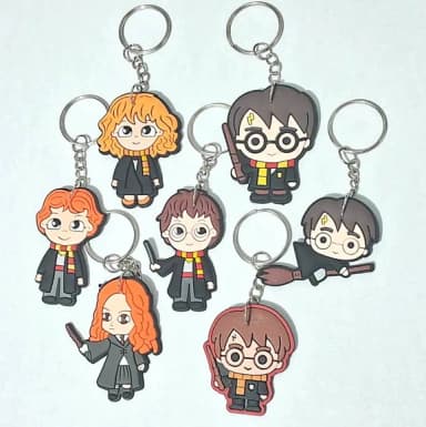 Chaveiro Harry Potter Emborrachado Pacotes C/6 Unidades