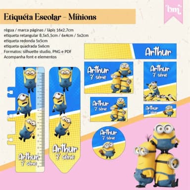 60 Etiquetas Minnions