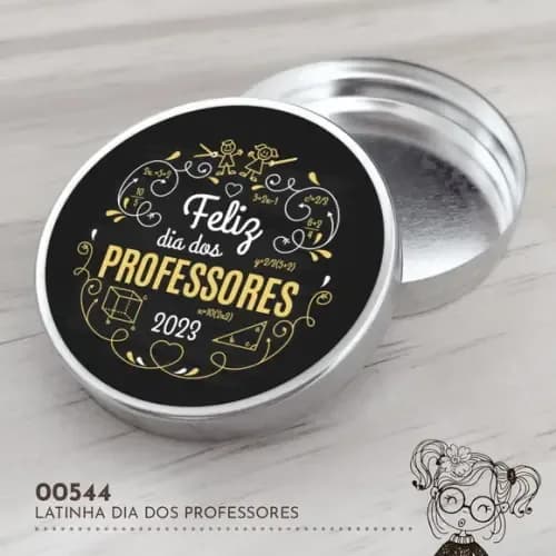 Latinha Adesivada Dia dos Professores - 00544