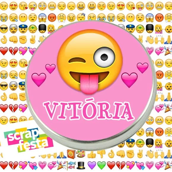 Latinhas Personalizadas Festa Emoticons