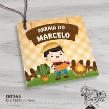 Tag Quadrada Festa Junina - 00265
