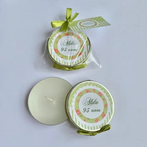 Lembrança 80 anos Vela Aromática