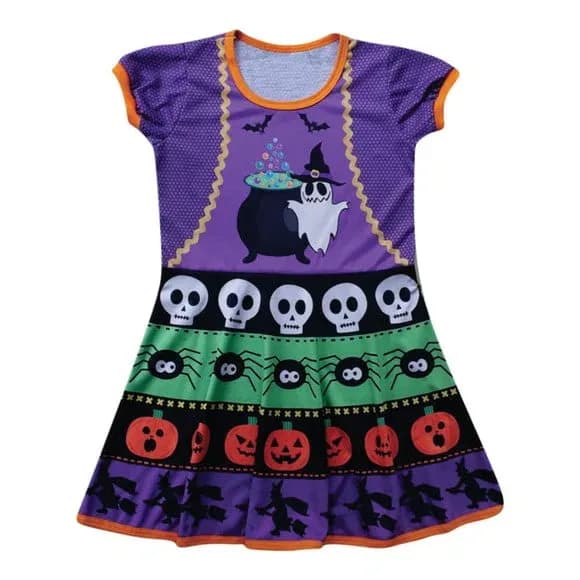 Vestido Infantil Bruxa Halooween