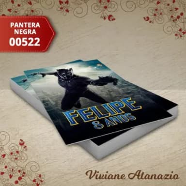 Adesivo Tubete Pantera Negra - 00522