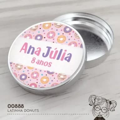 Latinha Adesivada Donuts - 00888
