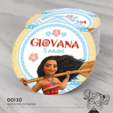 Adesivo Redondo Moana - 00130