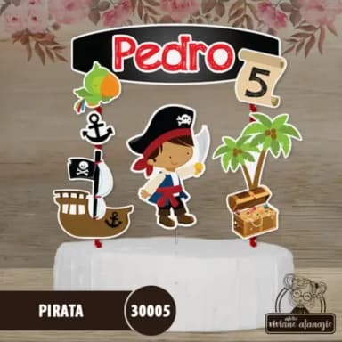 Topo de Bolo Pirata - 30005