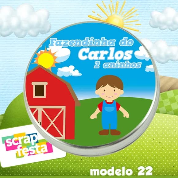 Latinhas Personalizadas Festa Fazendinha