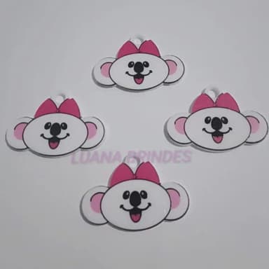 Pingente Lilica de Acrílico Uv Personagem Pct c/ 6 Unidades